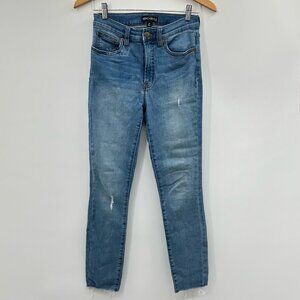 J. Crew Mercantile 10" Rise Skinny Raw Hem Jeans Size 27